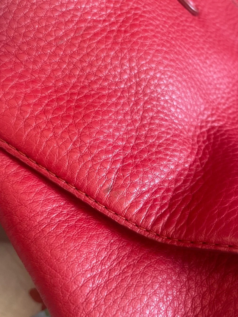 Coach Women's Red Leather Handbag - COACH